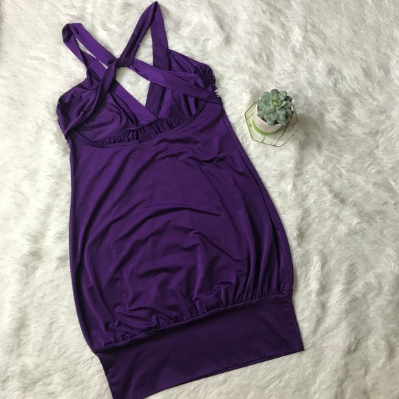 Purple Urban Behaviour Shirt/Mini Dress - Picture 5 of 6